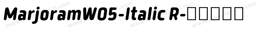 MarjoramW05-Italic R字体转换